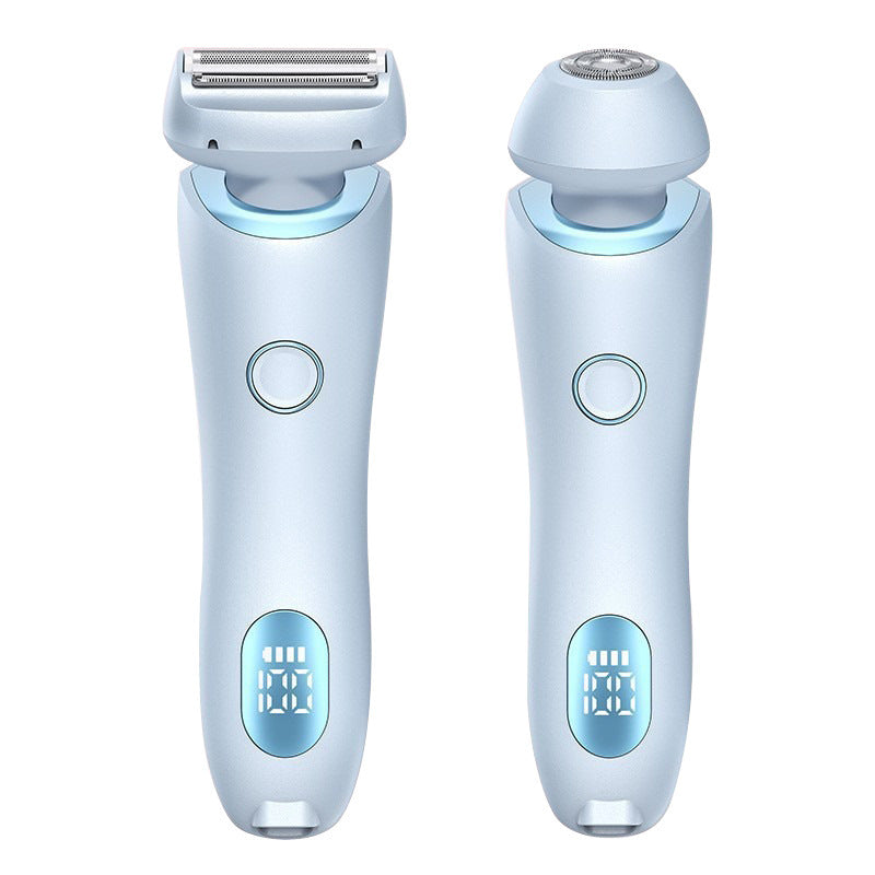 Electric Razor for Women - Painless 2-in-1 Women Shaver Hair Remover for Face, Legs and Underarm, Portable Waterproof Bikini Trimmer Wet and Dry Cordless Lady Hair Removal - Micro USB Recharge